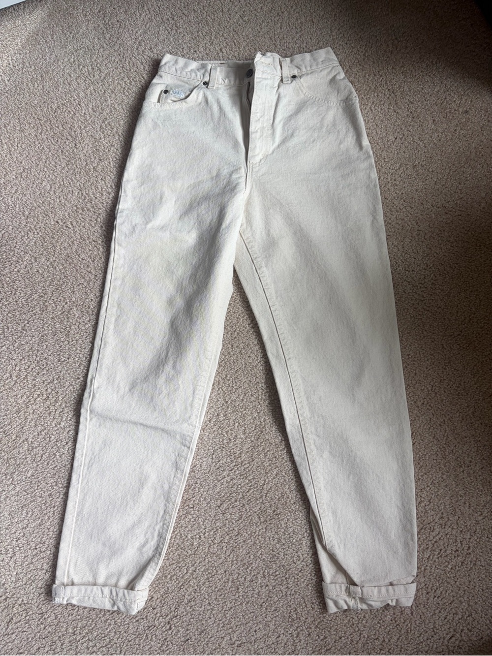 Lee High-Waist Cream Mom Jeans Size 10/ Medium